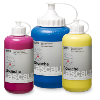 Lascaux Gouache primary colours